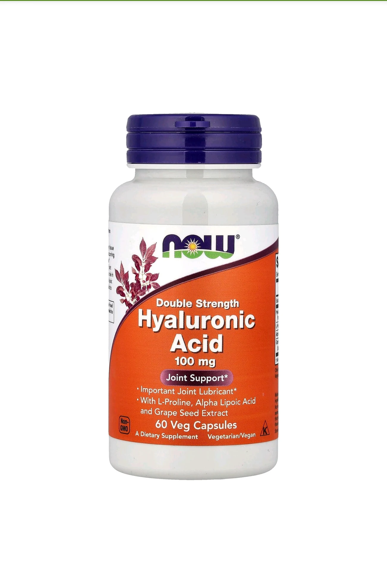 HYALURONIC ACID 100MG 2X PLUS 60 VCAPS - مصغرة 2