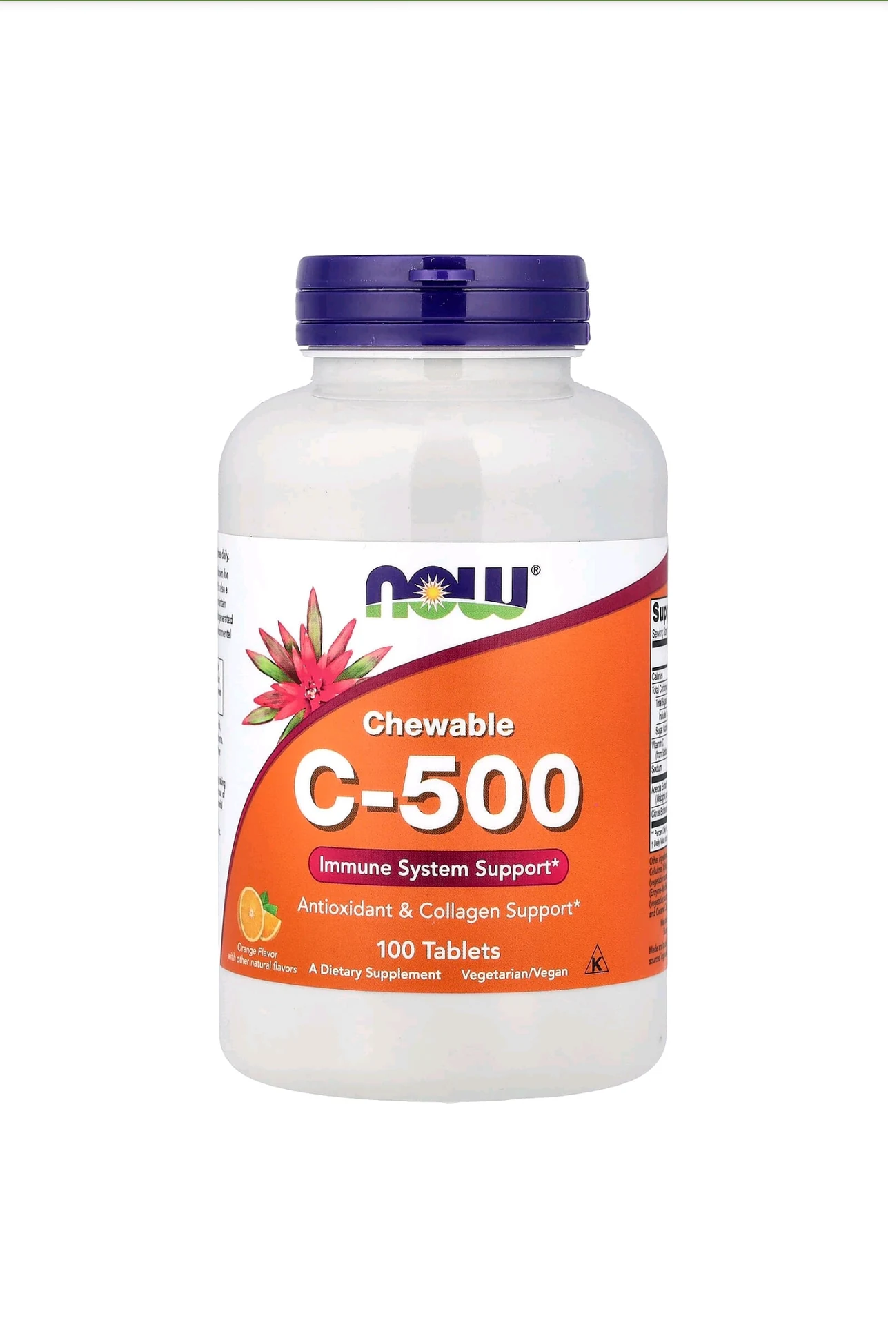 C-500 CHEW ORANGE 100 TABS