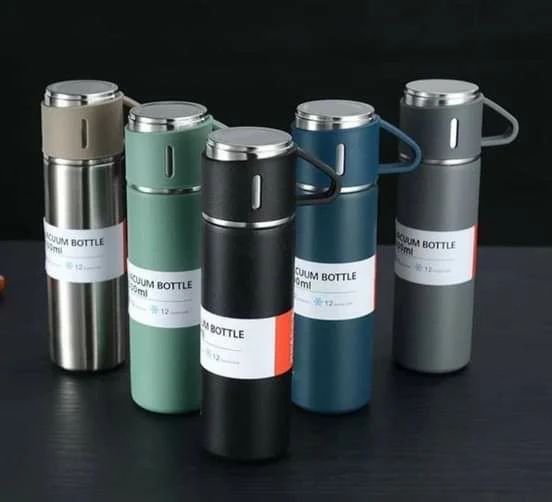حافظة حرارة 500ml مع 3 فناجين - مصغرة 3