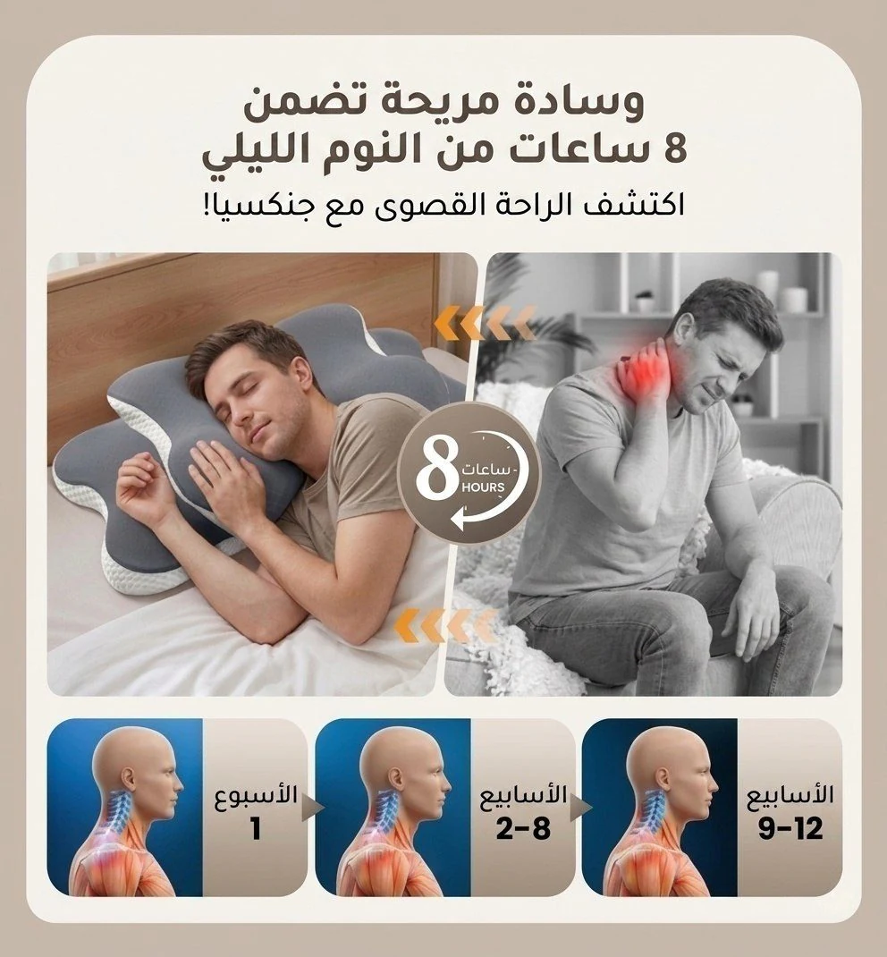 مخدة الفراشة الطبية ميموري فوم لدعم الرقبة - مصغرة 5