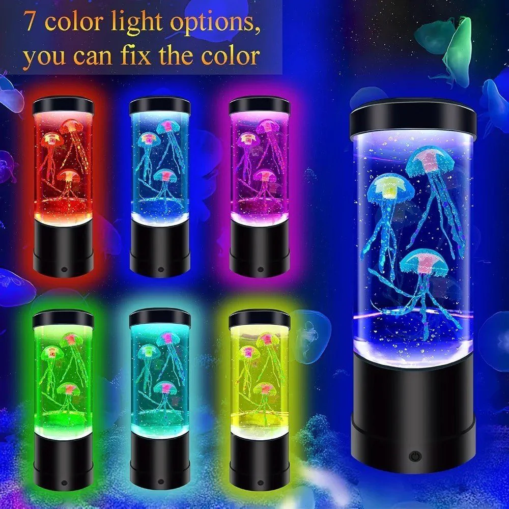 حوض قنديل البحر المضيء ديكور LED تفاعلي - مصغرة 4