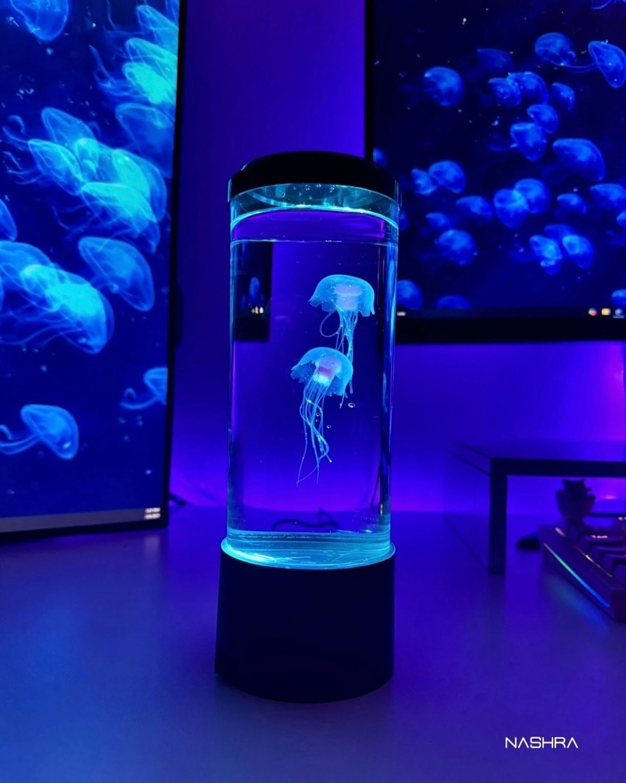 حوض قنديل البحر المضيء ديكور LED تفاعلي - مصغرة 6
